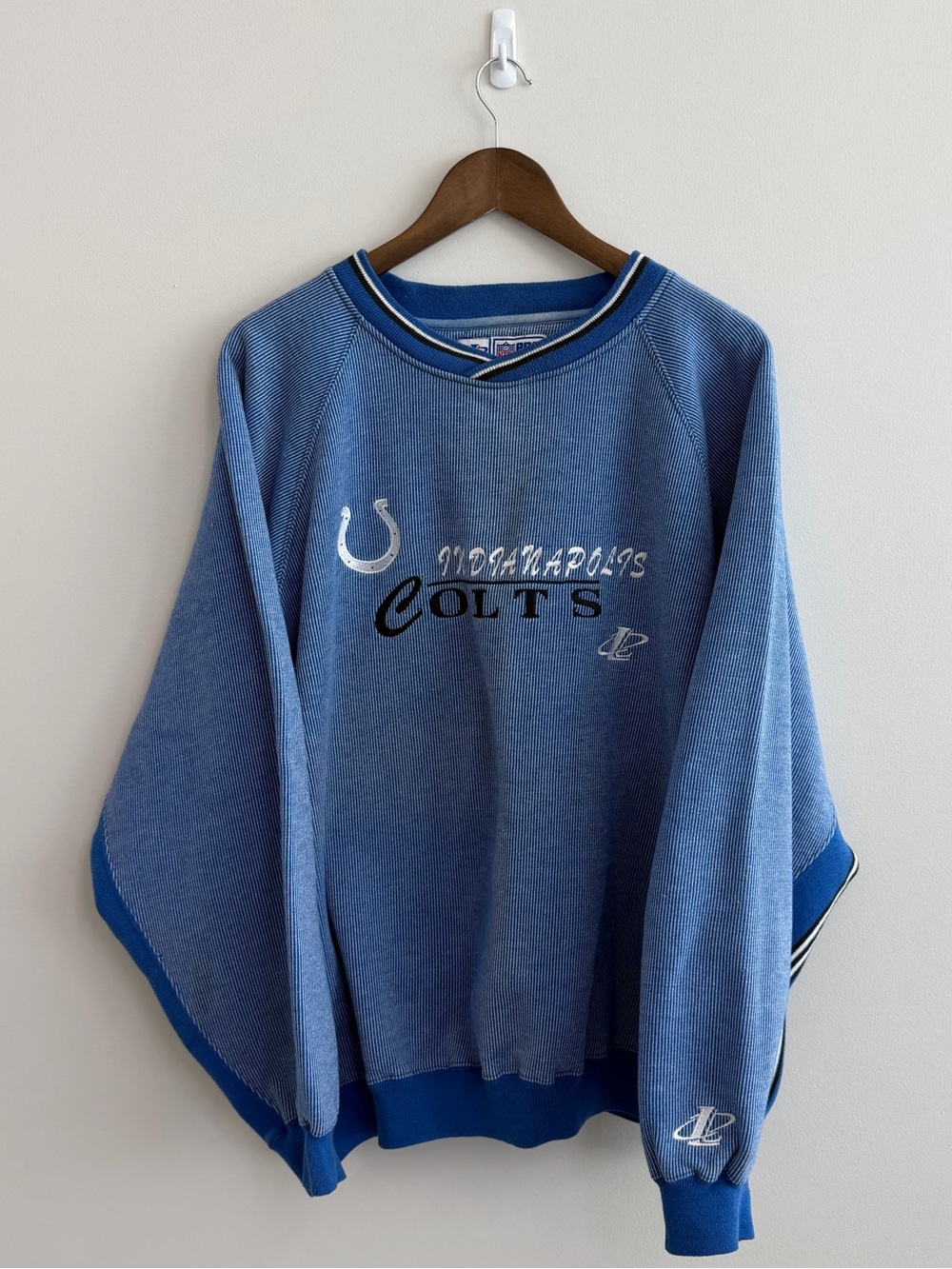 Vintage Indianapolis Colts NFL Pro Line Crewneck Sweatshirt 2XL Blue Y2K